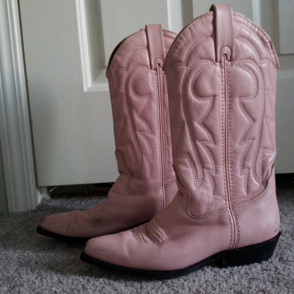 Pink Vittorio Ricci Studio Cowgirl boots